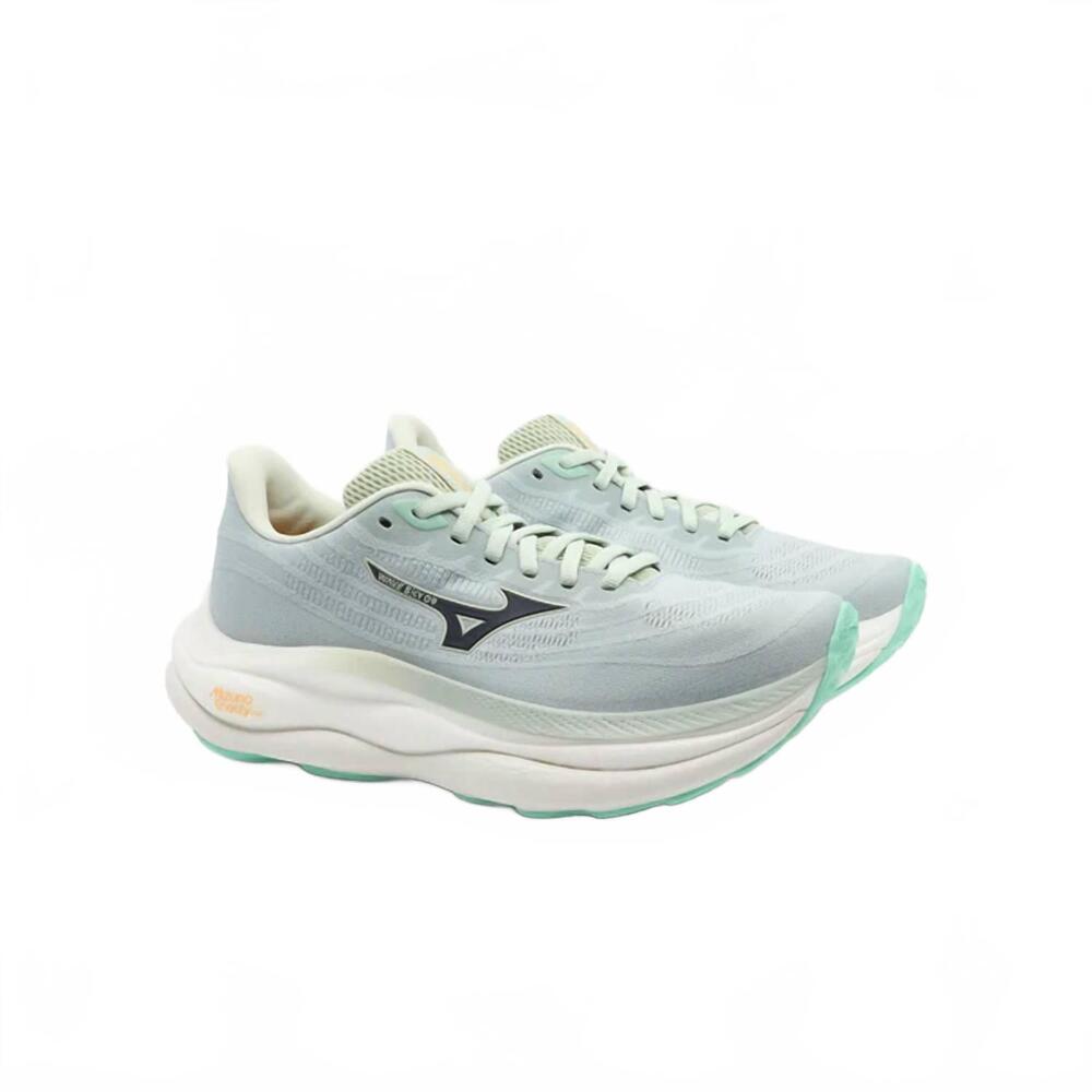 NEW MIZUNO women's wave sky 9 running shoes in mercury/baritone blue